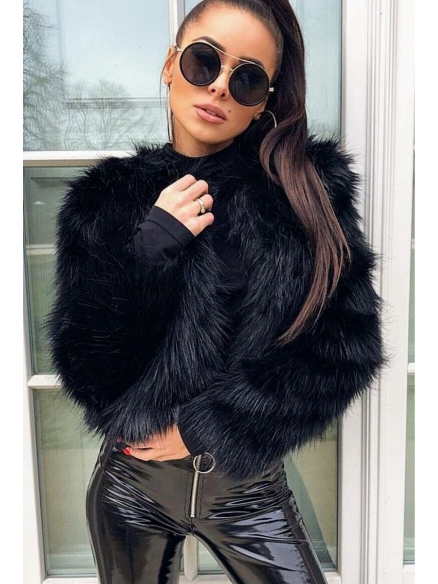 Ada Style Siyah Yaksız Yumşak Premium Kürk