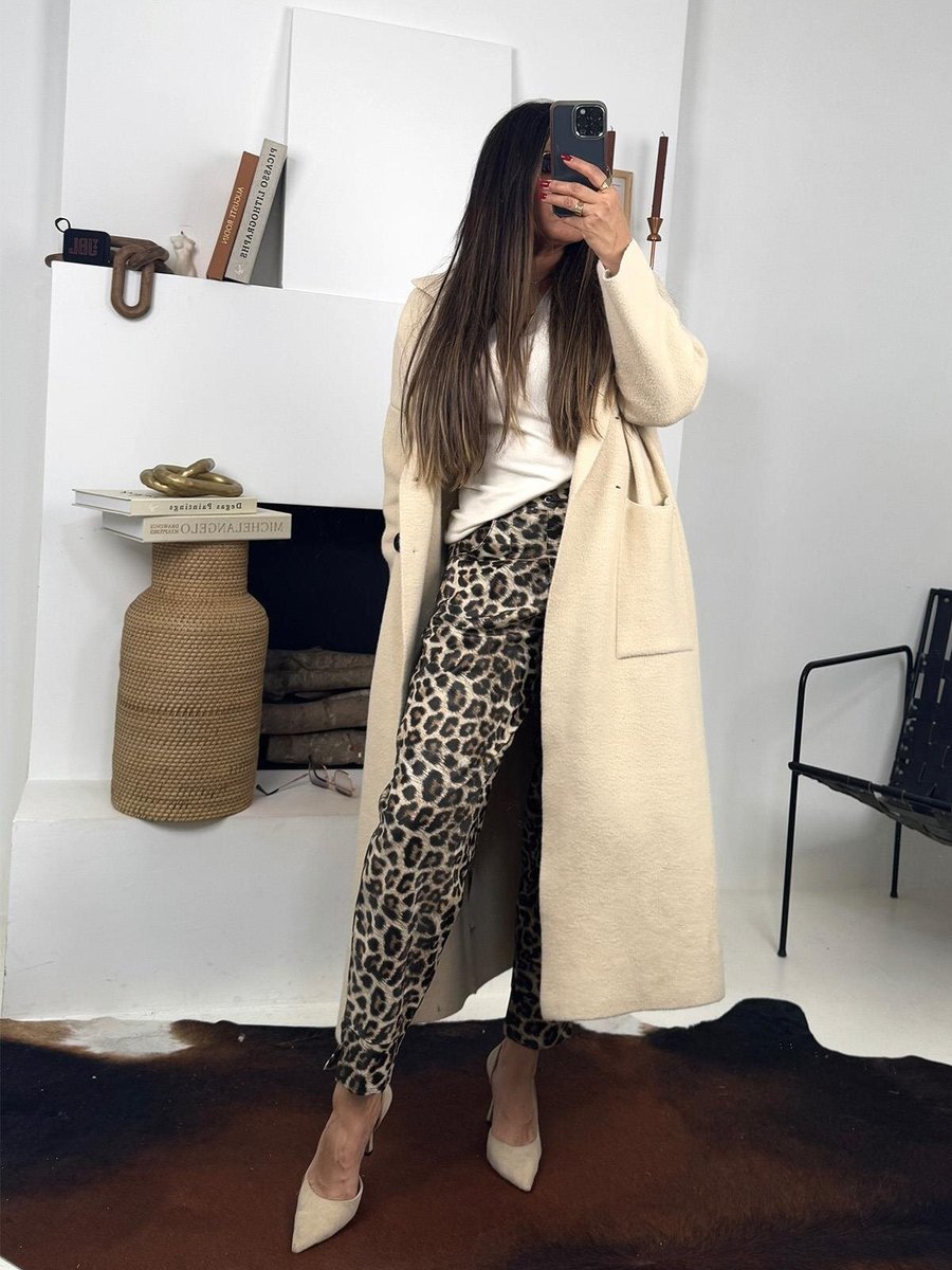 Sohotique By P Leopar Deri Pensli Bağçıklı Pantolon Sohotique By P Leopar Deri Pensli Bağçıklı Pantolon