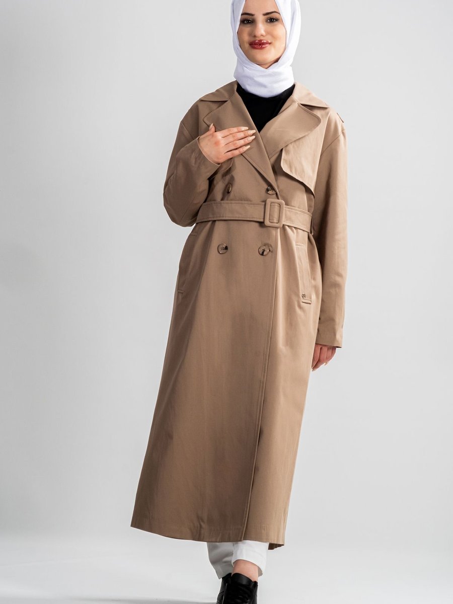 Armine Trend Trençkot Oversize Sonabahar Kış Yeni Sezon Modaayka