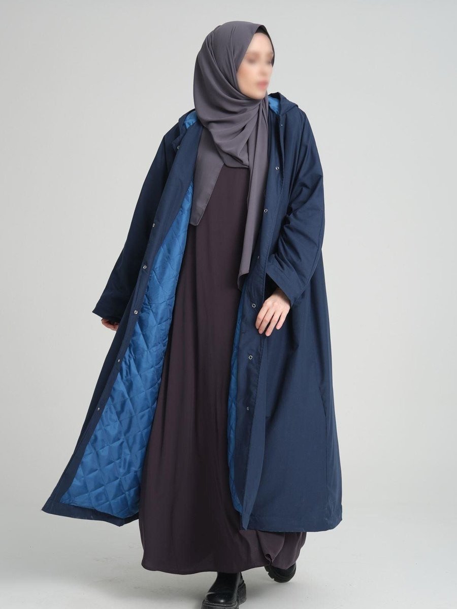 Enans Design Kapüşonlu Yağmurluk Kaban, Kaban