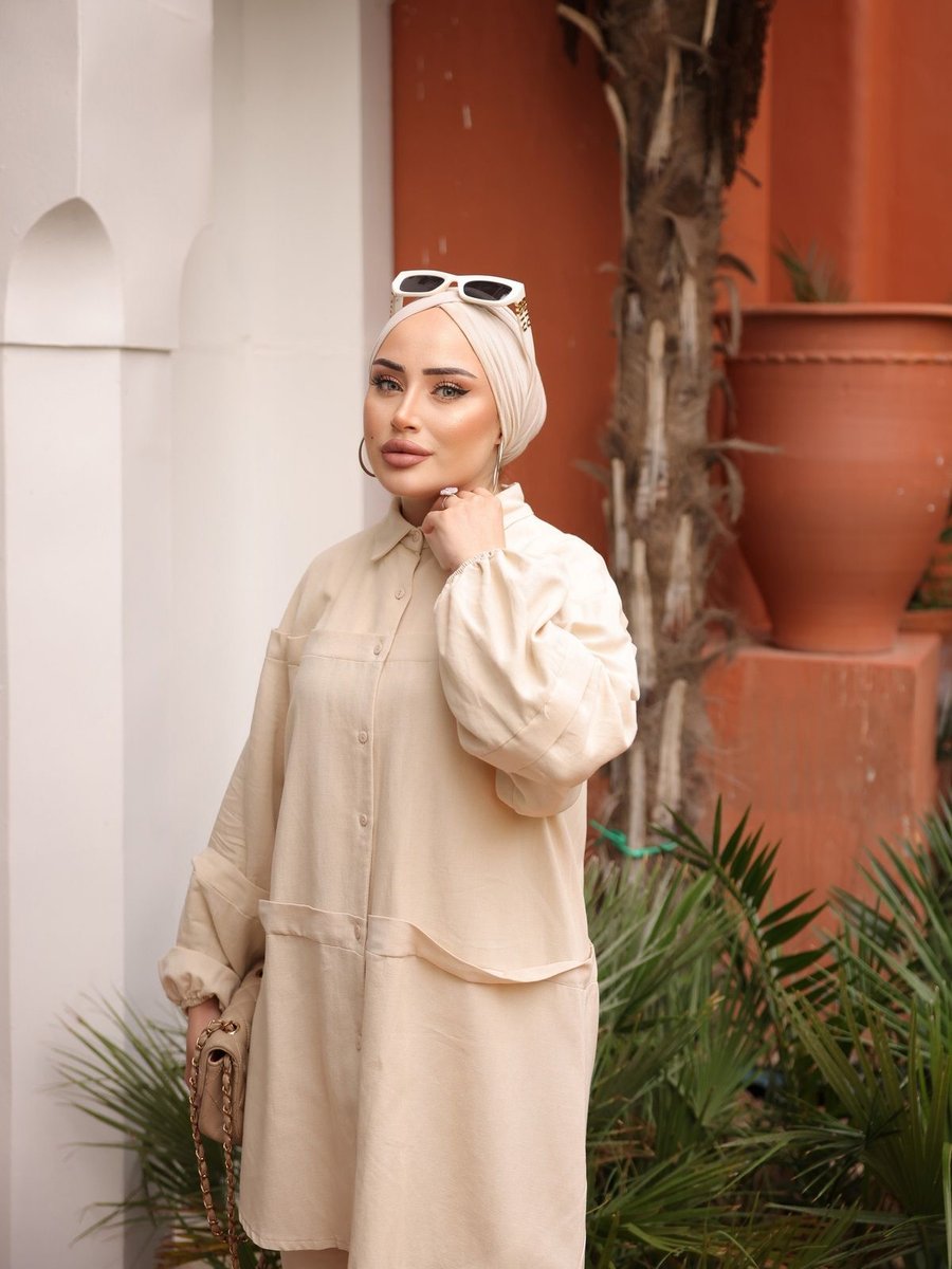 Mimi Luxury Wear Takımı Tesettur Alt Ust Takim Cepli Detaylı