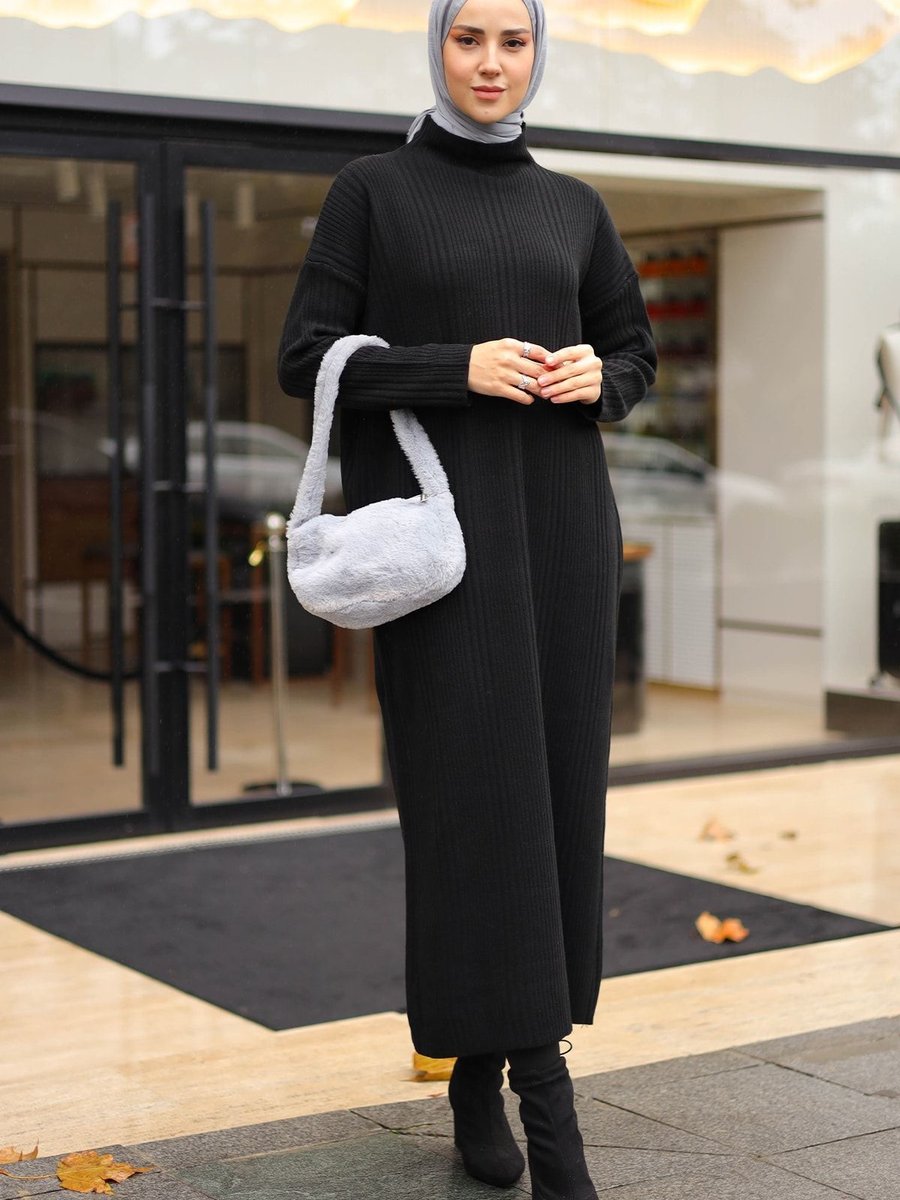 Rimel Moda Jessica Elbise Siyah