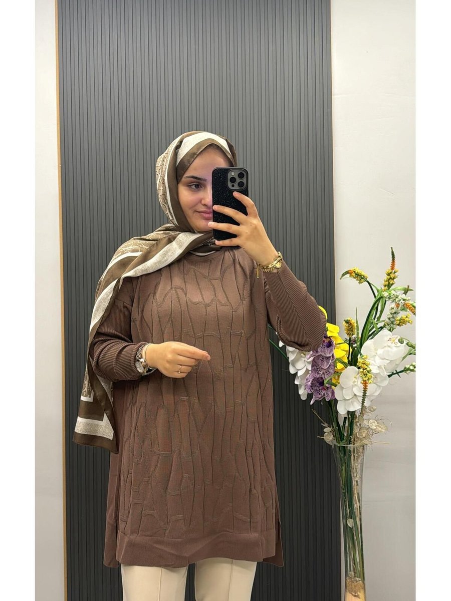Şirin Merserize Desenli Tunik
