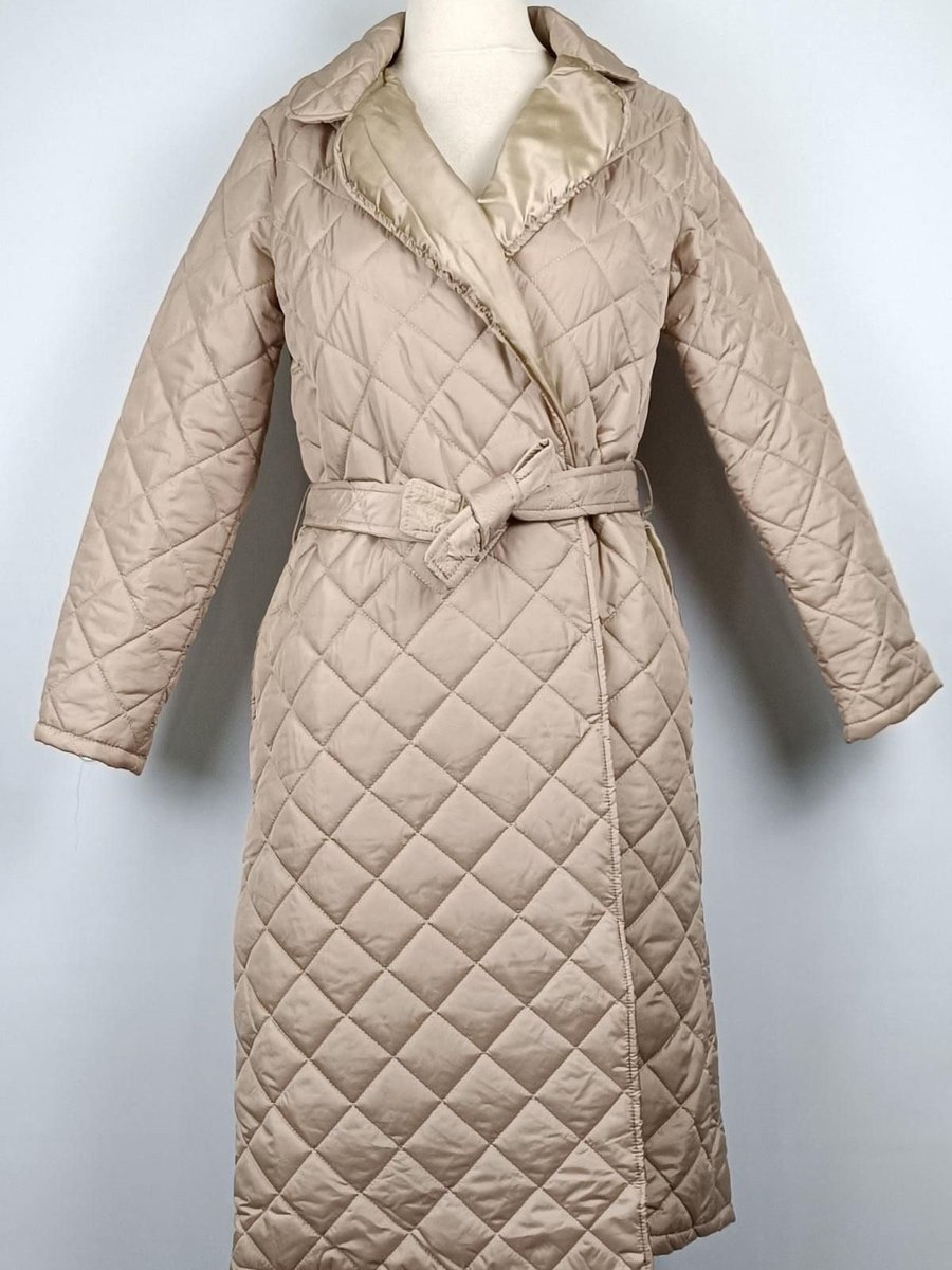 Duay Butik Astarlı Kapitone Mont Bej