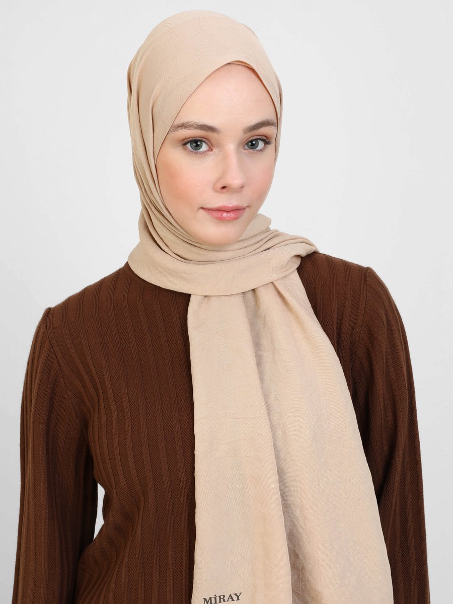 Miray Bej Pamuk Cazz Şal