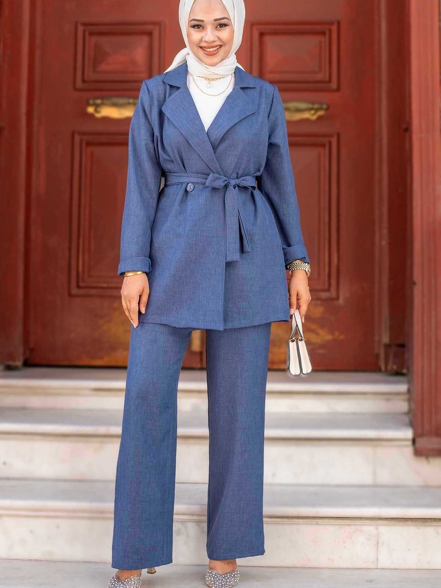 Ebrutesettür Blazer Ceketli İkili Takım