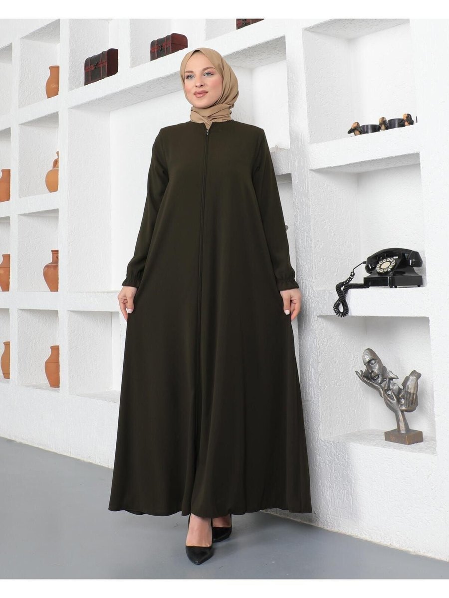 Gülmedine Medine Ipeği Mevlana Kloşlu Ferace Abaya