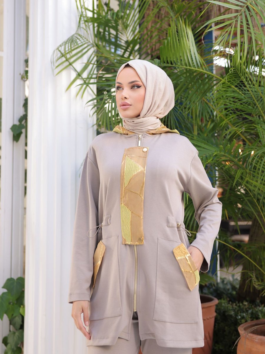Mimi Luxury Wear Eşofman Takımı Fermuarlı İkili Takım Kapüşonlu