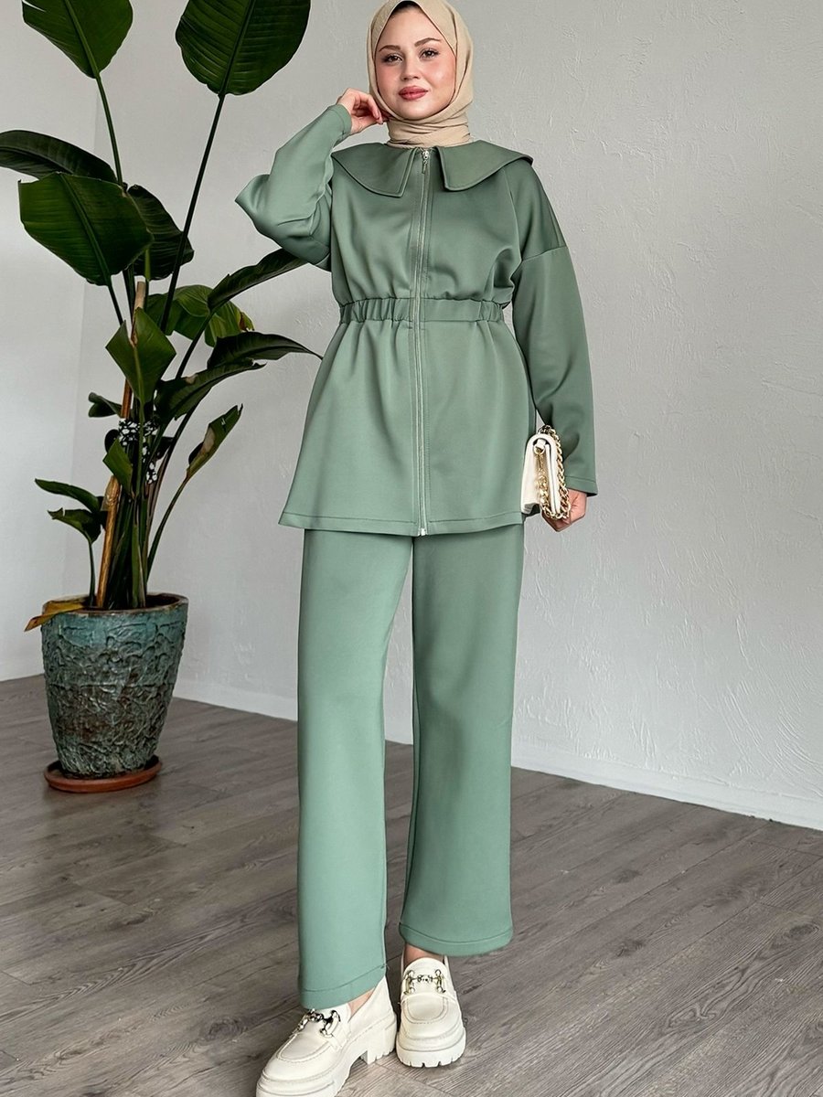 Instyle Gemici Yaka Mint Scuba Takım