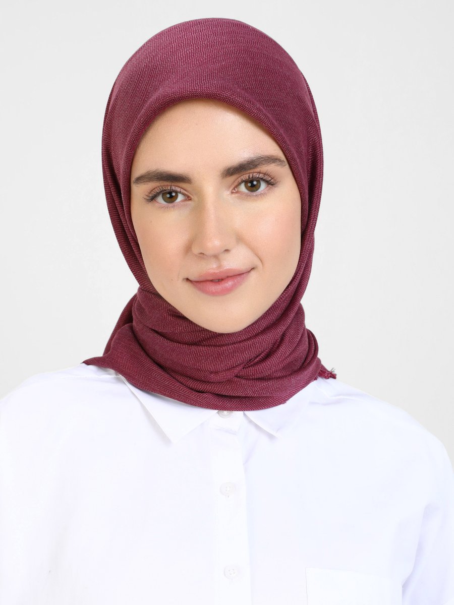 E Collection Koyu Pembe Eşarp
