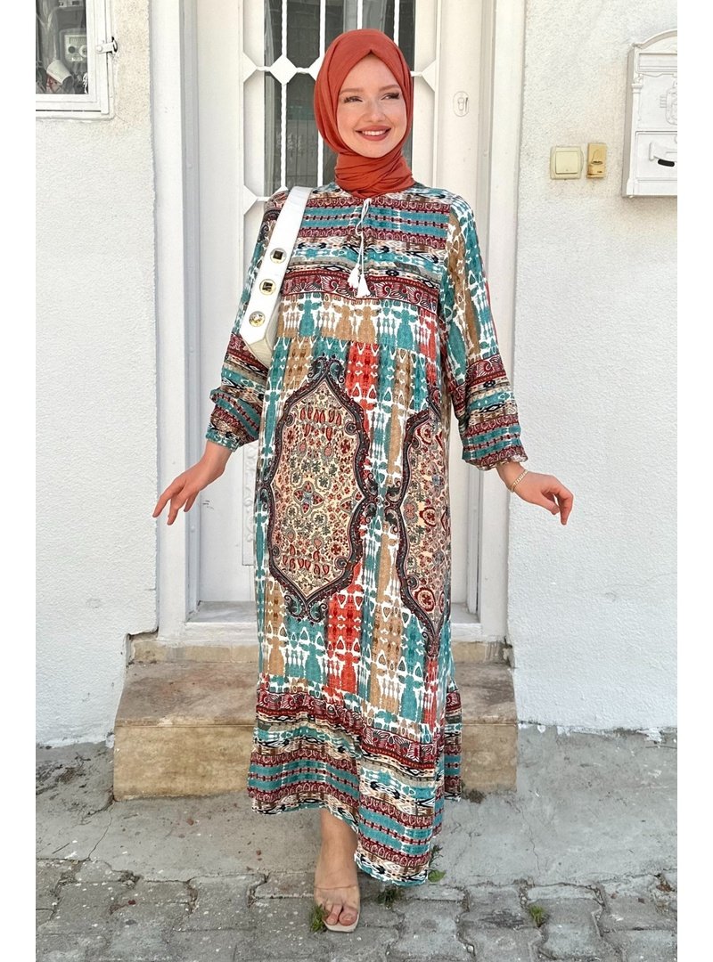 GİZCE Bridal Turkuaz Elbise