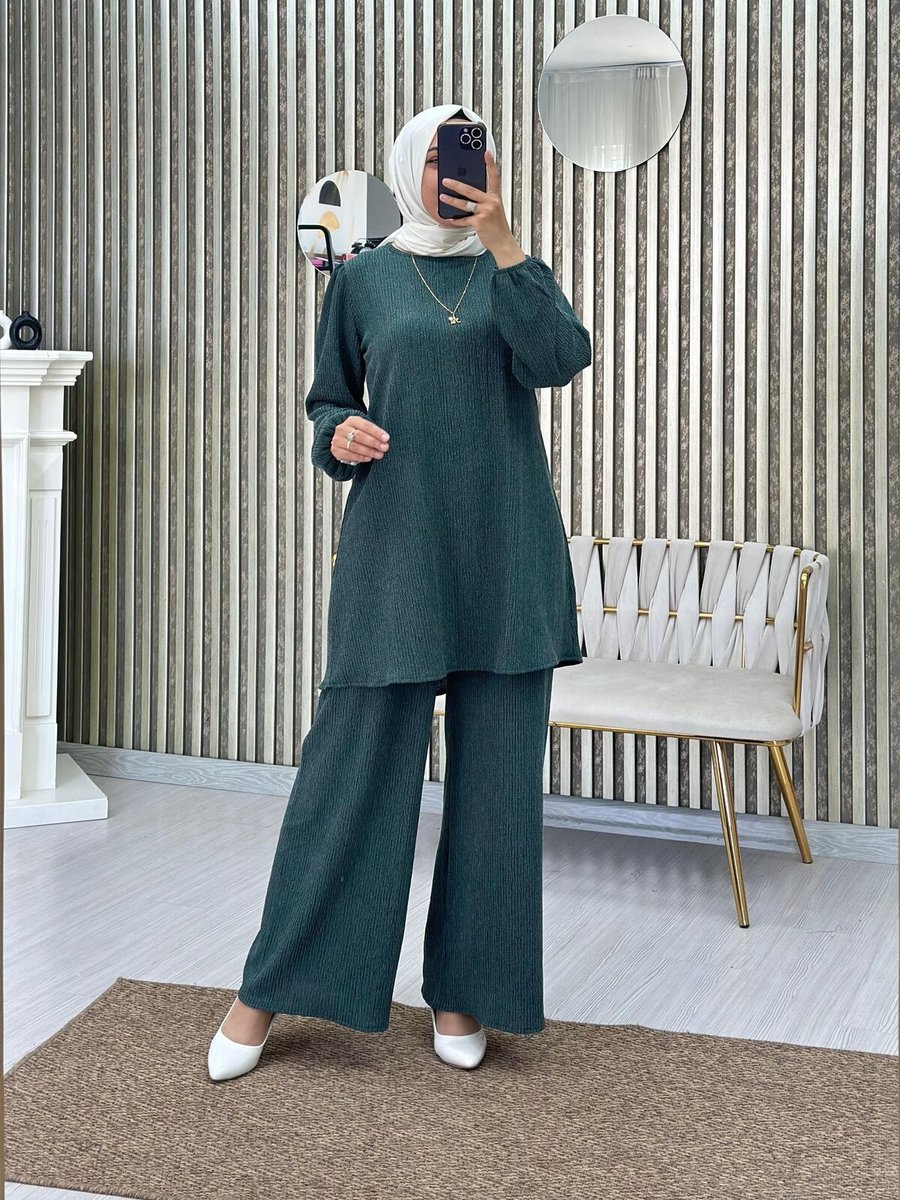 Moda Krash Bürümcük Örme Mevsimlik Alt Üst Takım