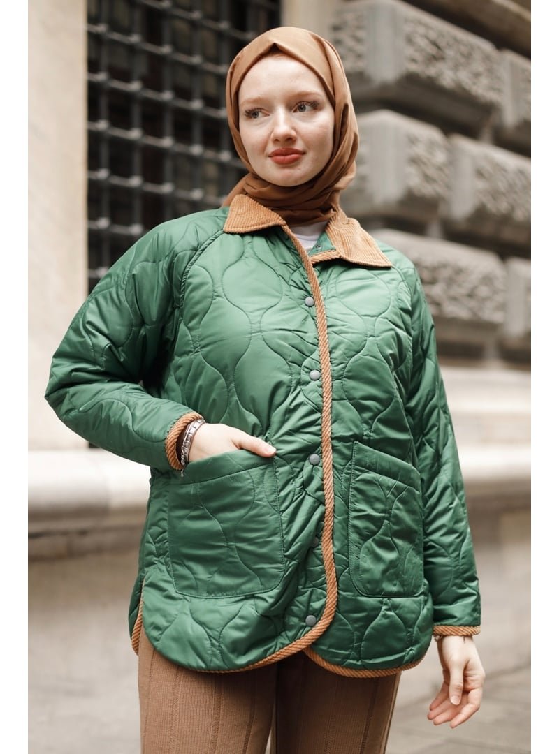 GİZCE Evam Yeşil Mont