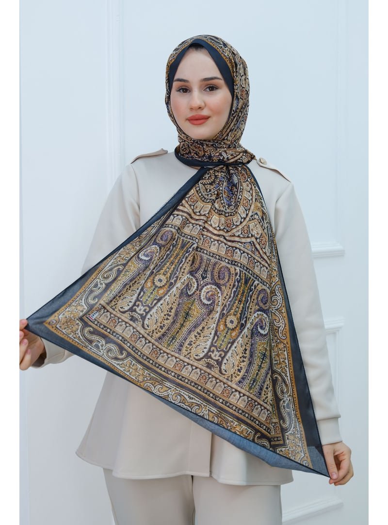 Locco Moda Füme Etnik Desen Şal