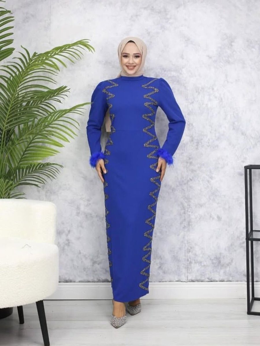 Marwella Saks Ebru Abiye Elbise