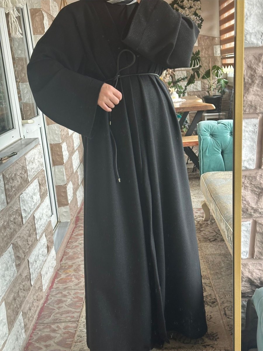 Nowvage Simli Triko Abaya