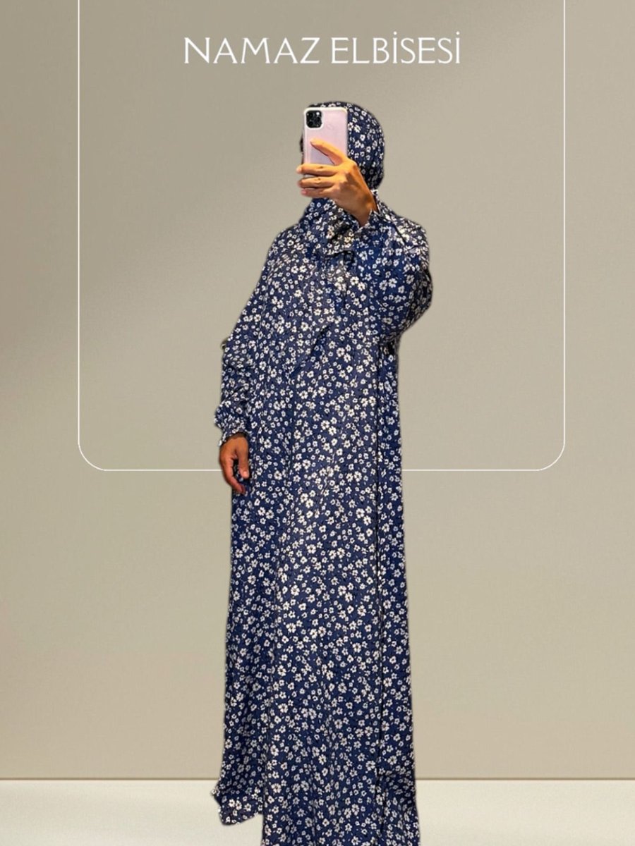 Lagom Pamuklu, Yumuşak, Çantalı Ve Şık Namaz Elbisesi Kaliteli, Esnek, Taşınabilir Tek Parça