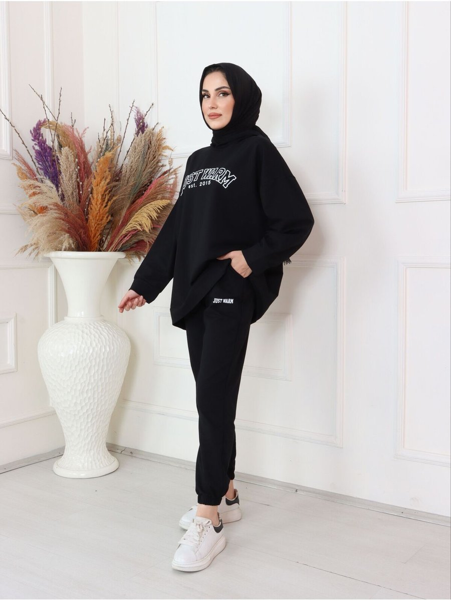 Moda 42 Justwarm Yazılı Kapsonlu Eşofman Takım