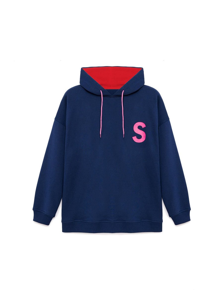 Touche Prive Harf Baskılı Oversıze Sweatshırt