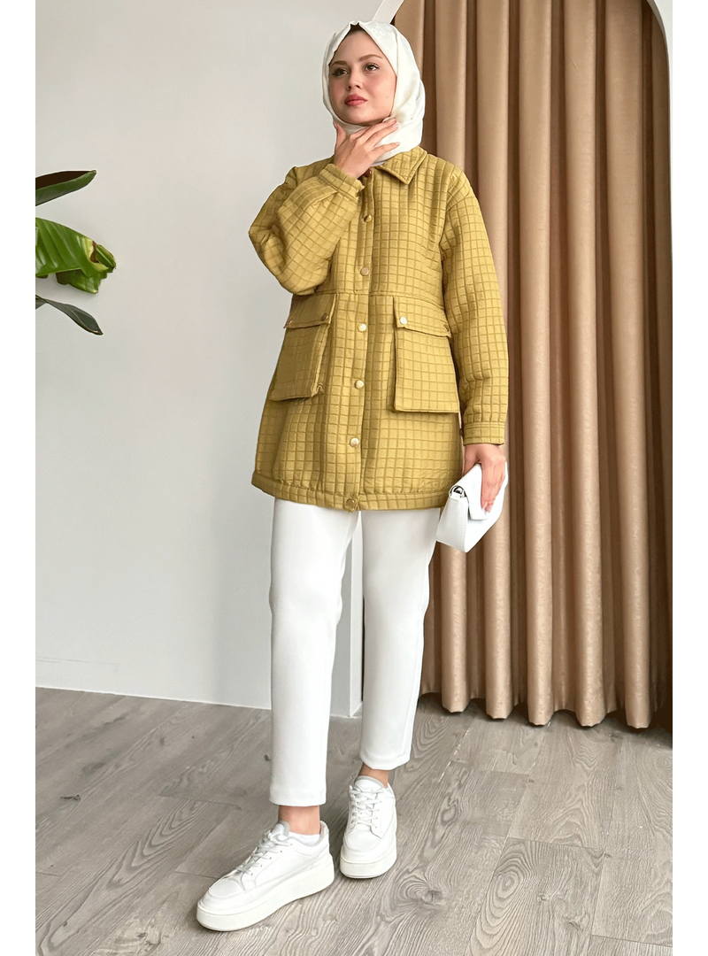 InStyle Kapitone Torba Cepli Yağ Yeşili Kap