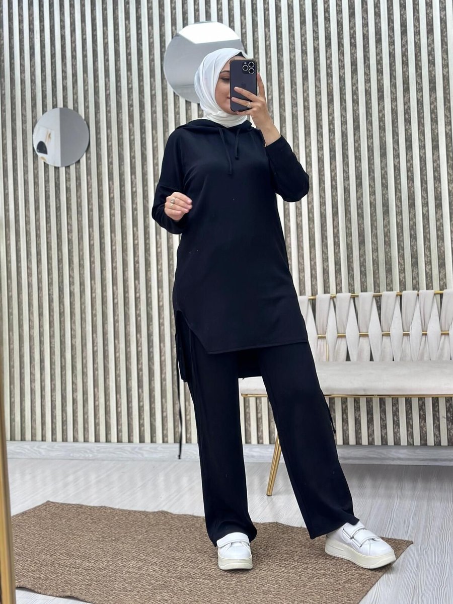 Moda Krash Oyşo Kumaş Kapşonlu Spor Takım