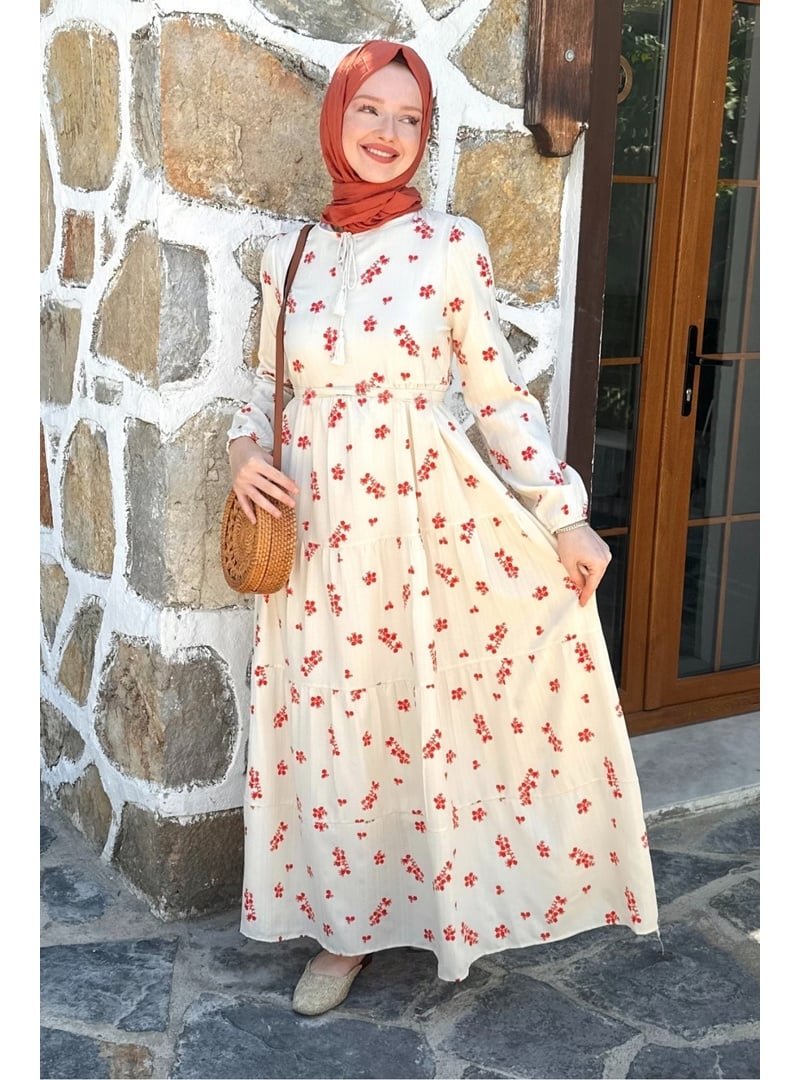 GİZCE Sue Turuncu Elbise