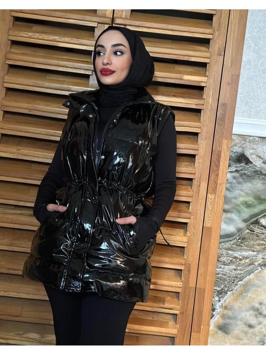 Belle Boutıque Kadın Rugan Şişme Yelek