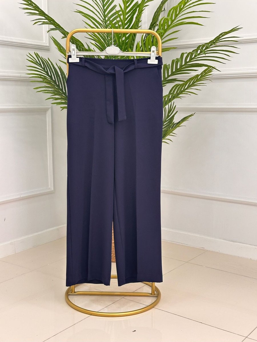 Talia Butik Beli Lastikli Bol Paça Pantolon