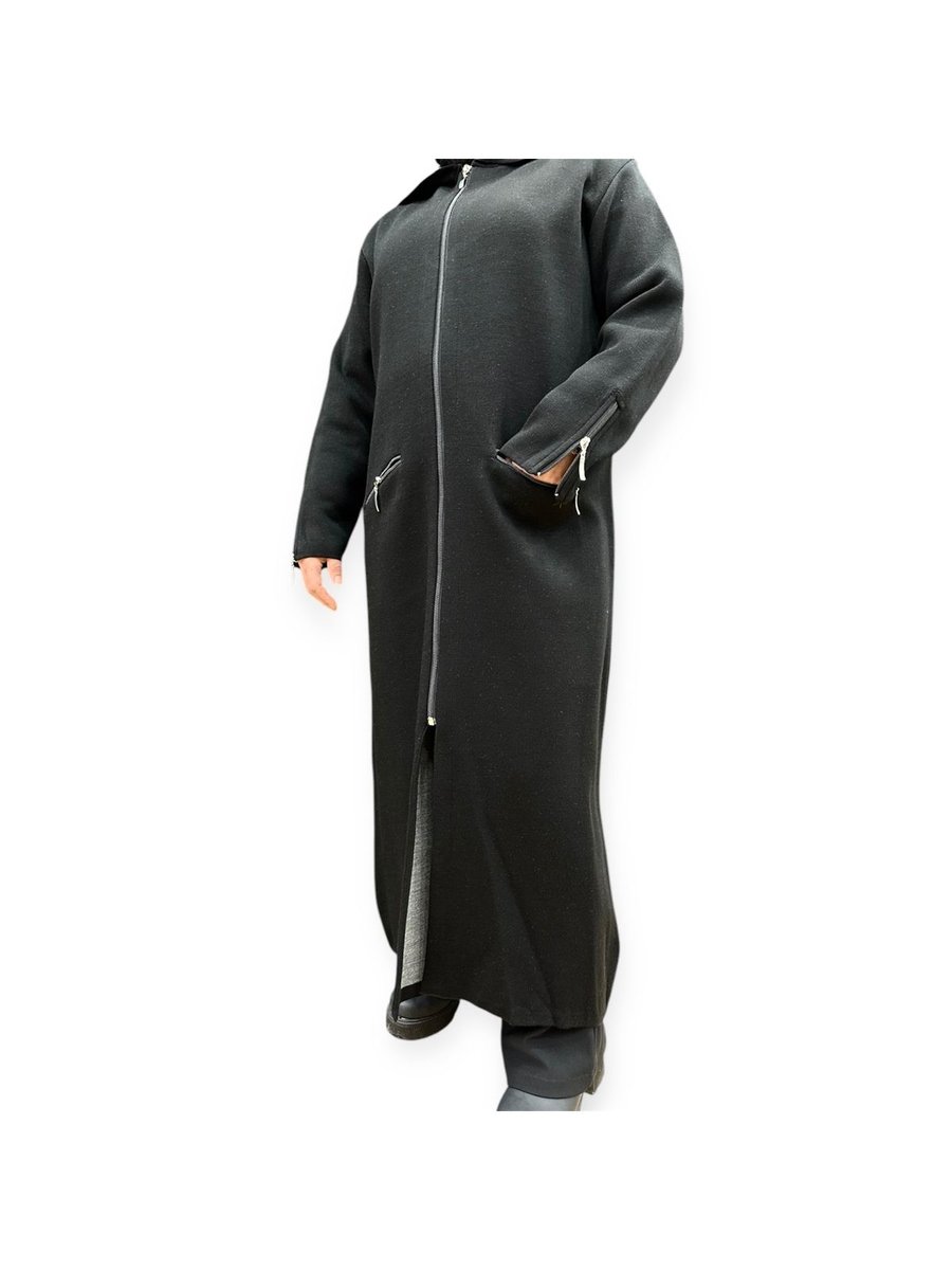 Butik Fermuar Detaylı Triko Ceket