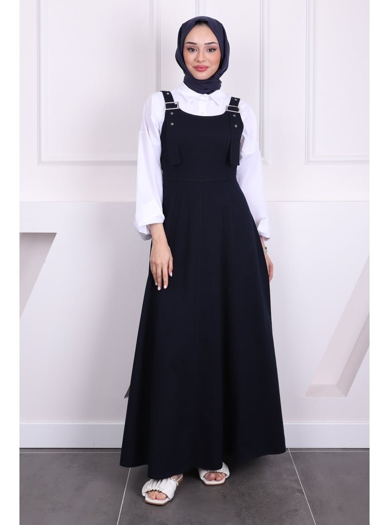 İmaj Butik Lacivert Fermuar Detaylı Gabardin Jile