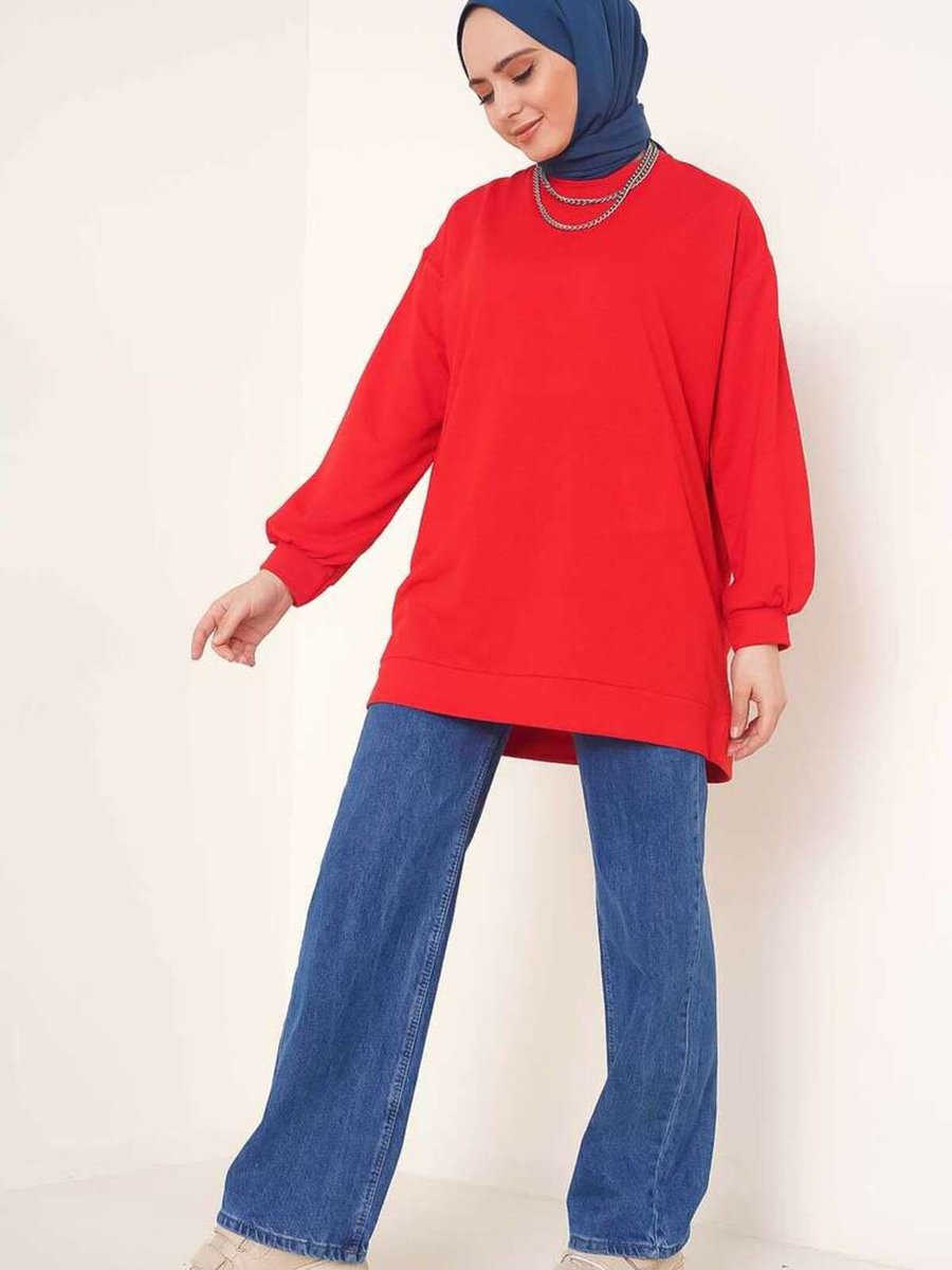 Benguen Tunik Sweat Kırmızı