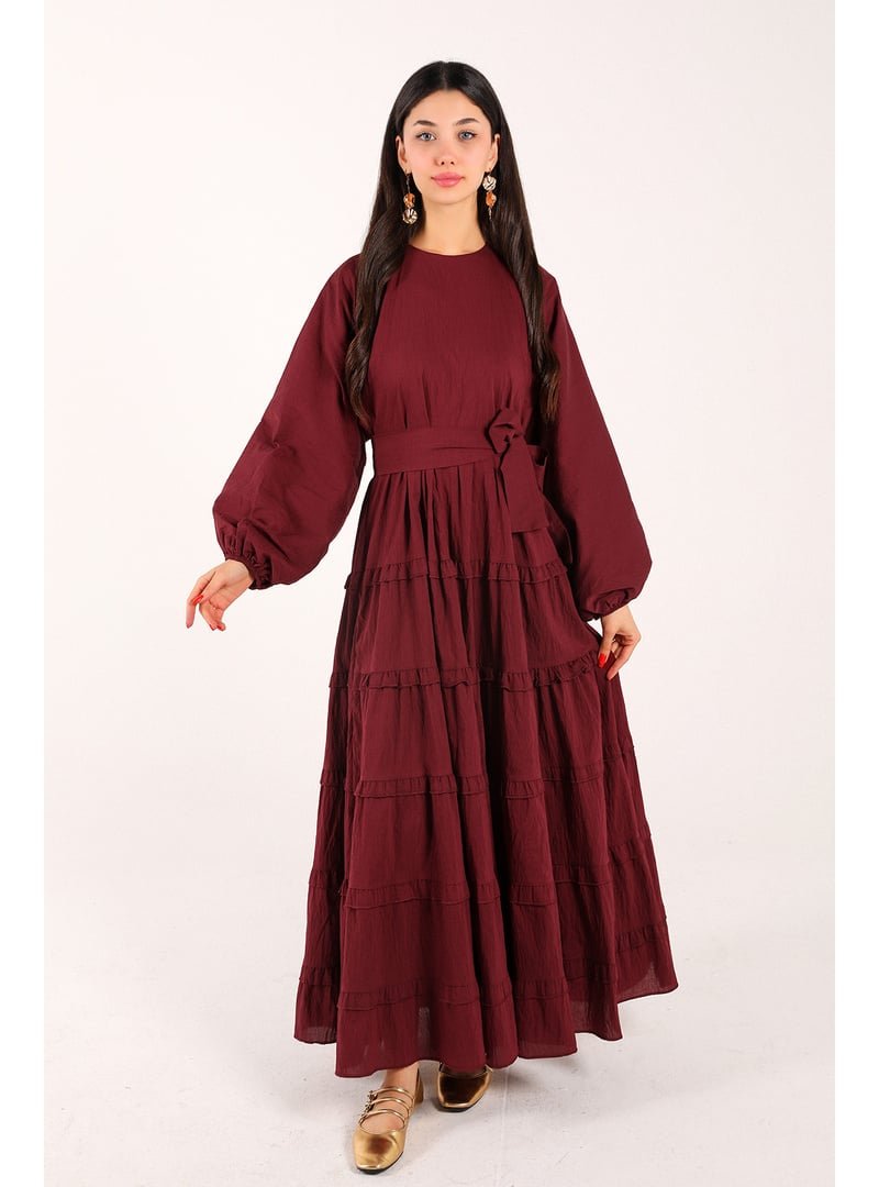 Melike Tatar Bordo Elbise