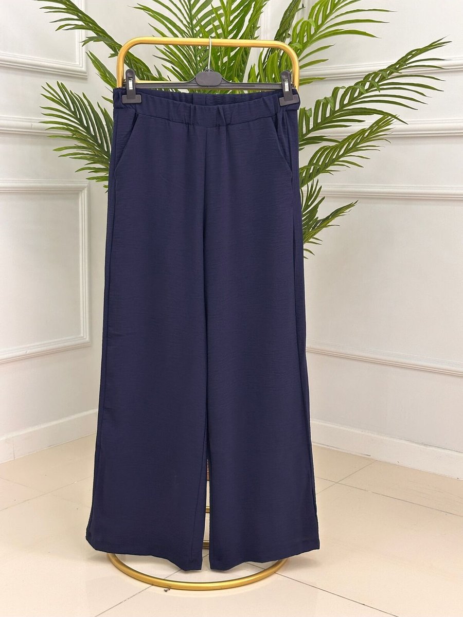 Talia Butik Harika Kalıbıyla Beli Lastikli Ayrobin Pantolon