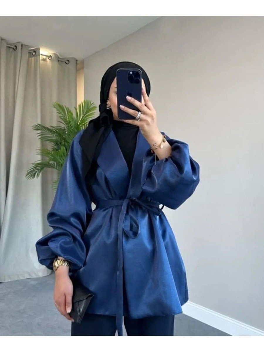 Shine Bags Kadın Standart Beden Saten Ceket