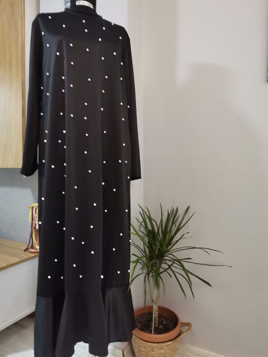 Moda Taşlı Elbise Özel Dikim