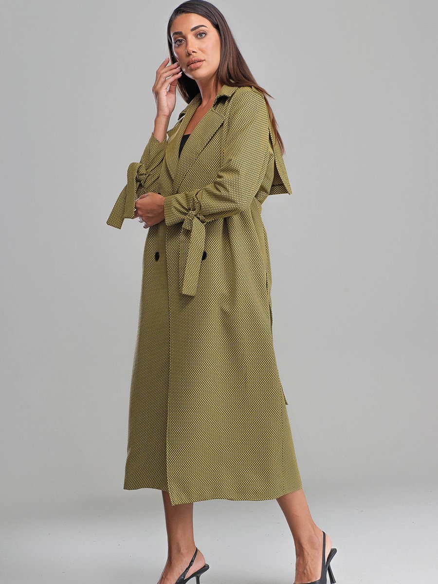 Sahra Afra Hardal Nora Kadın Oversize Trençkot