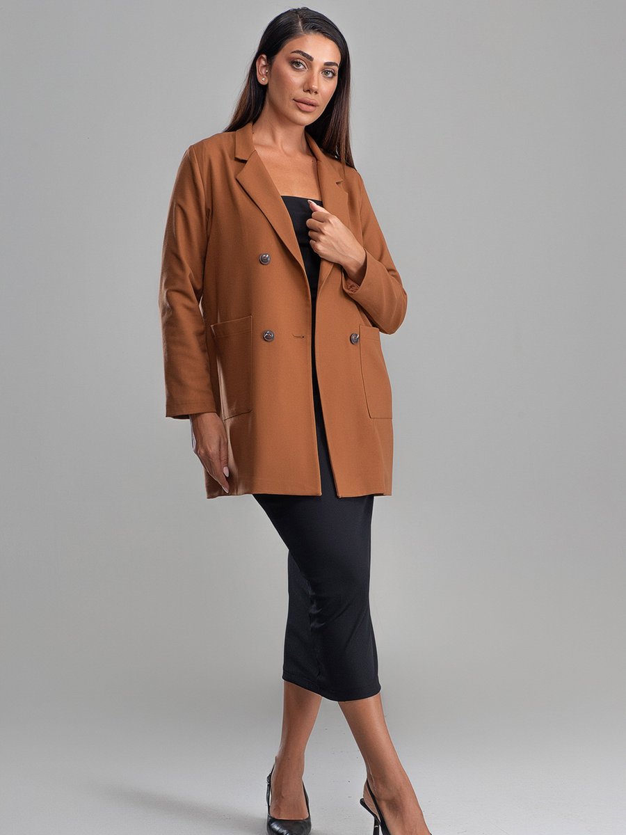 Sahra Afra Taba Blazer Ceket
