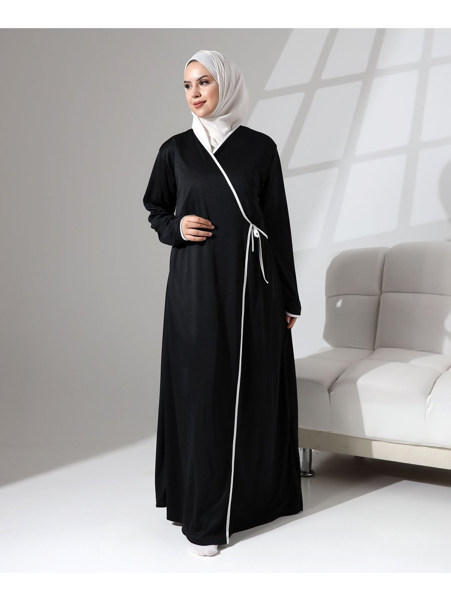 Berel Moda İçten Ve Dıştan Bağlamalı Namaz Elbisesi