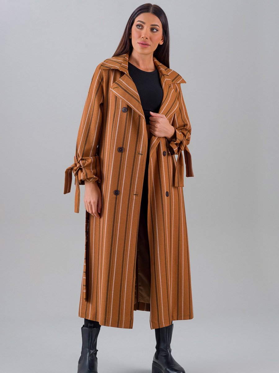 Sahra Afra Taba Reglan Kadın Oversize Trençkot