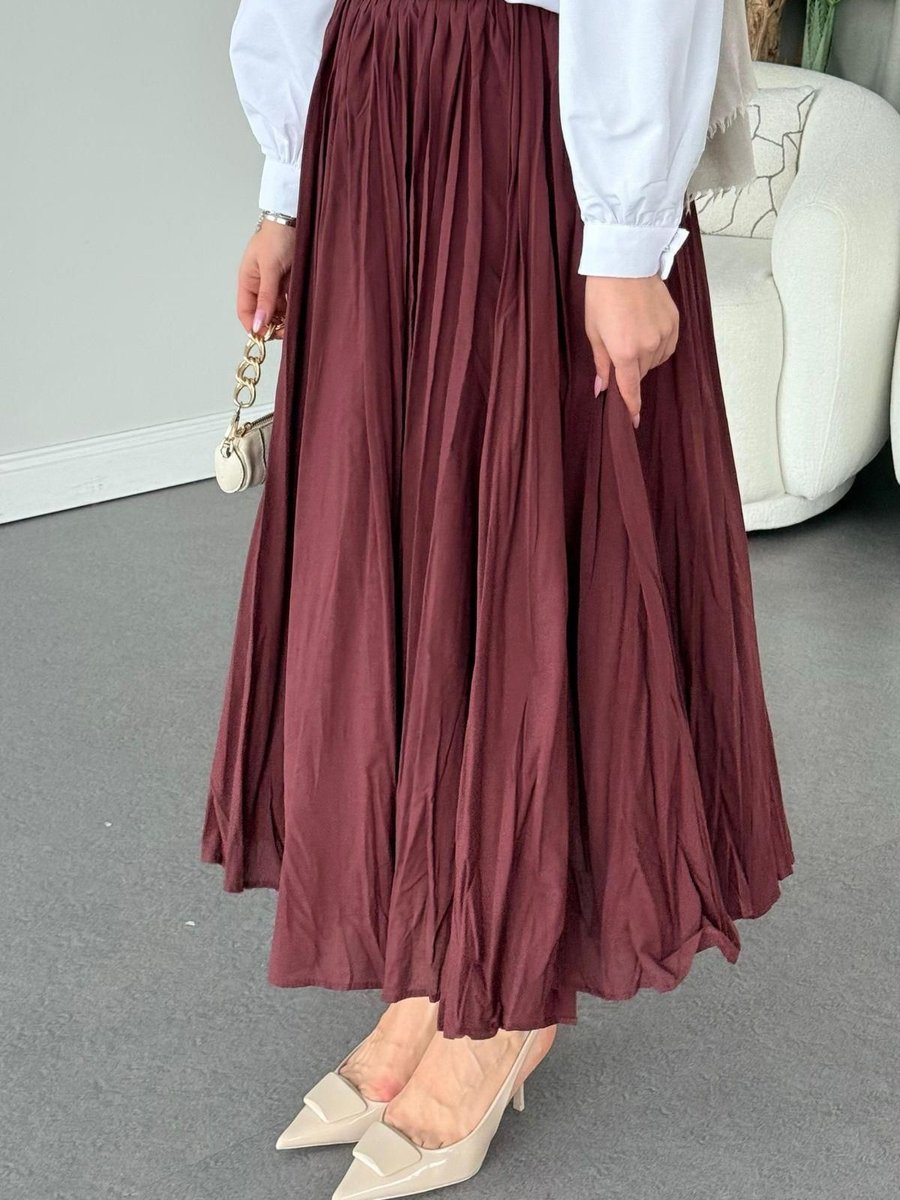 Haza Moda Begonya Etek Bordo