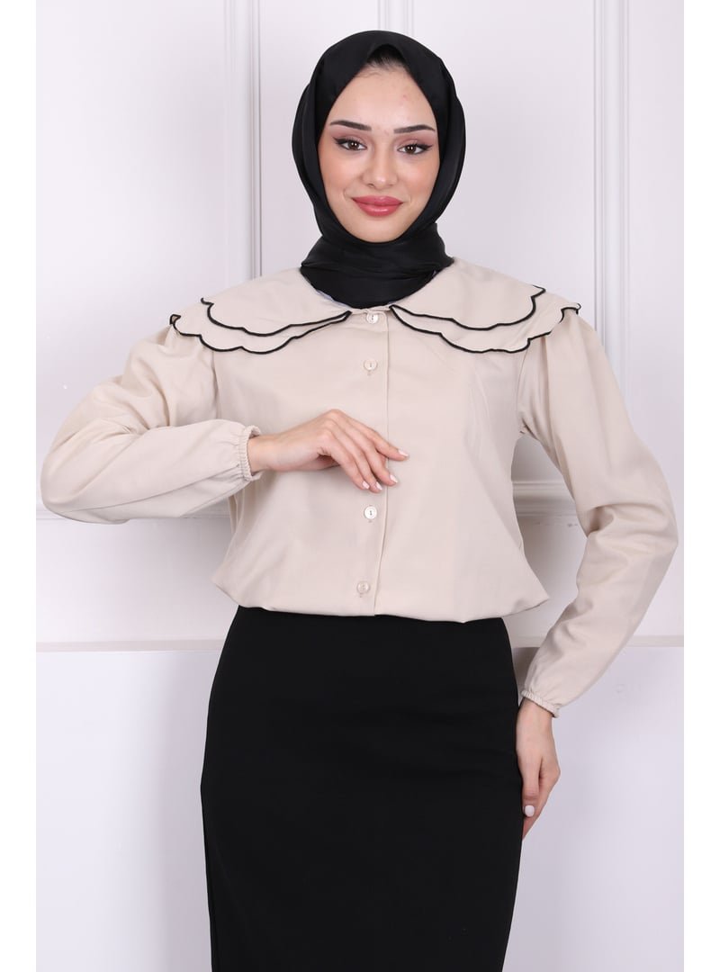 İmaj Butik Taş Bebe Yaka Terikotan Gömlek