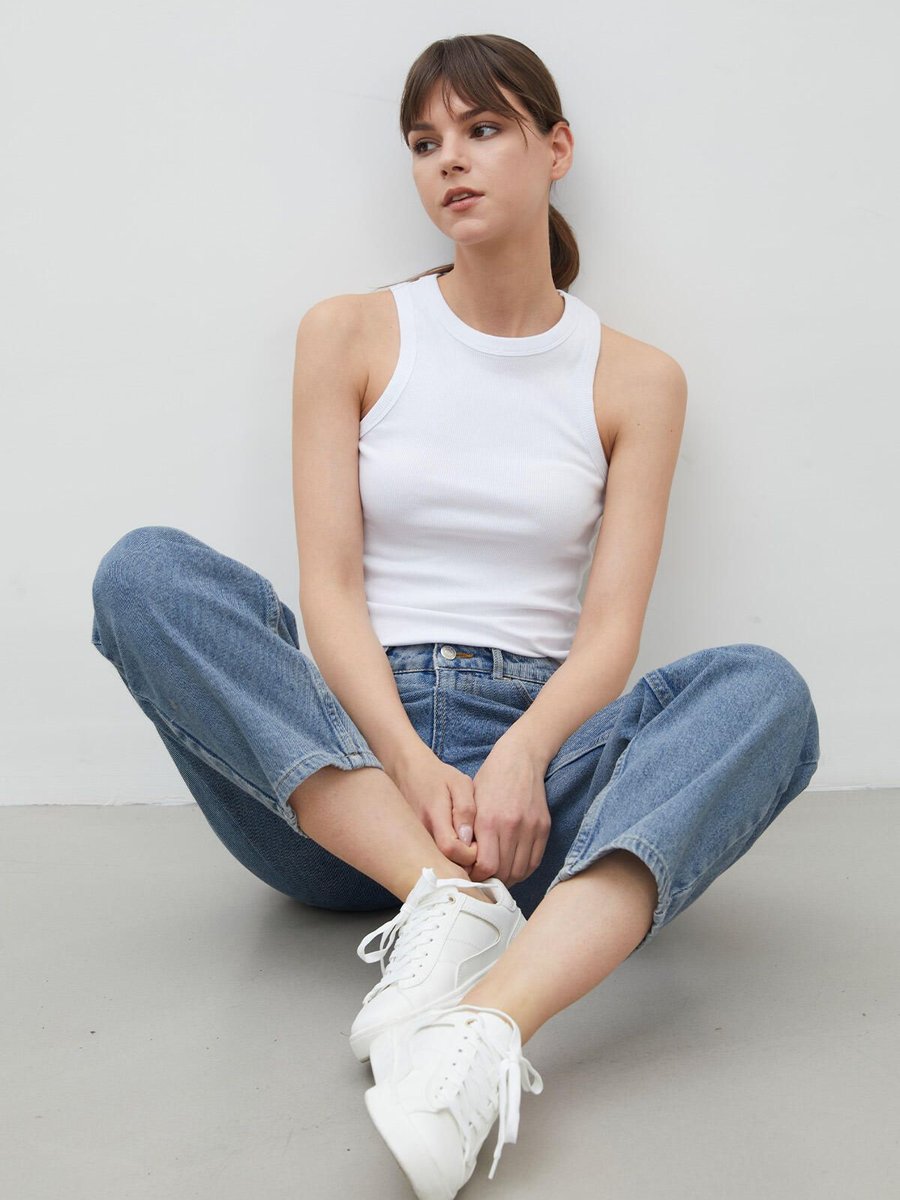 Manuka Barrel Fıt Denim Pantolon Mavi