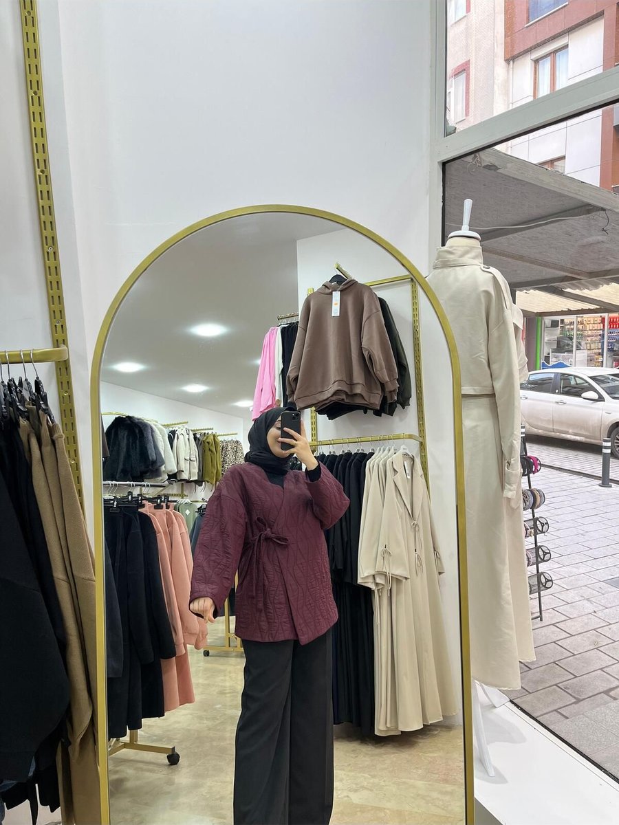 Moda Yandan Bağlamalı Leopar Kapitone Ceket