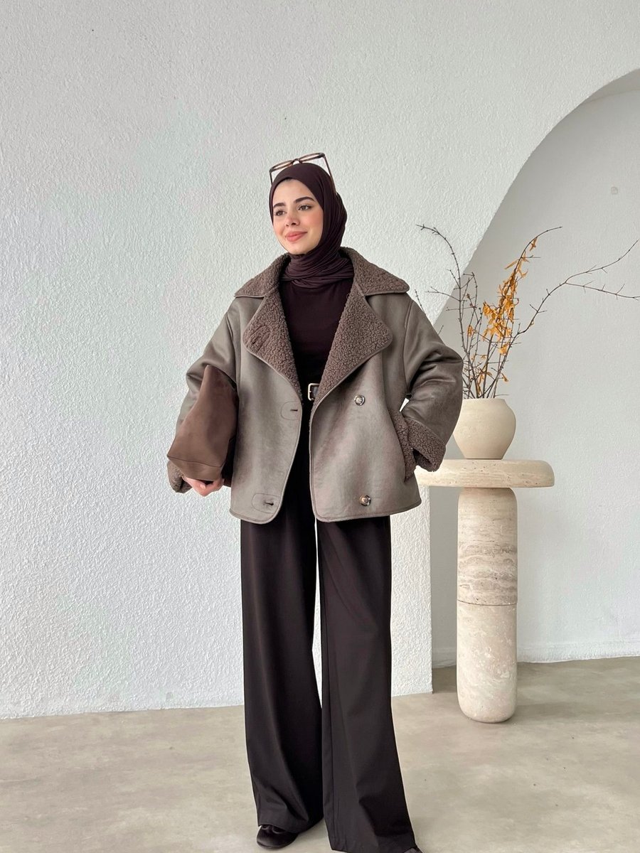 Moda Aksa Pinterest Zr Biker Mont Koyu Vizon