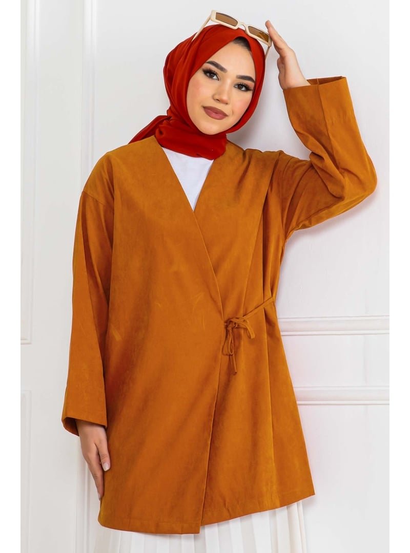 Benguen Kiremit Yandan Bağmalı Kimono