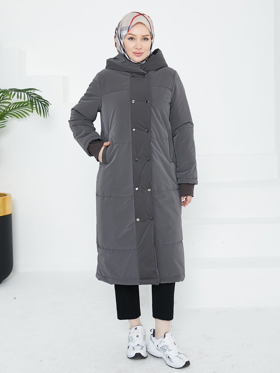 Armine Trend Kapitone Önü Çıtçıtlı Mont Gizem's Moda