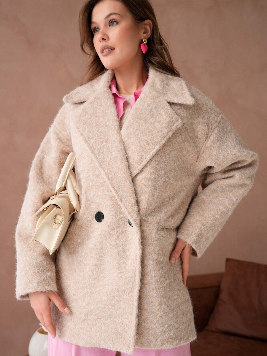 VOLT CLOTHİNG Krem Astarlı Yün Blazer Ceket