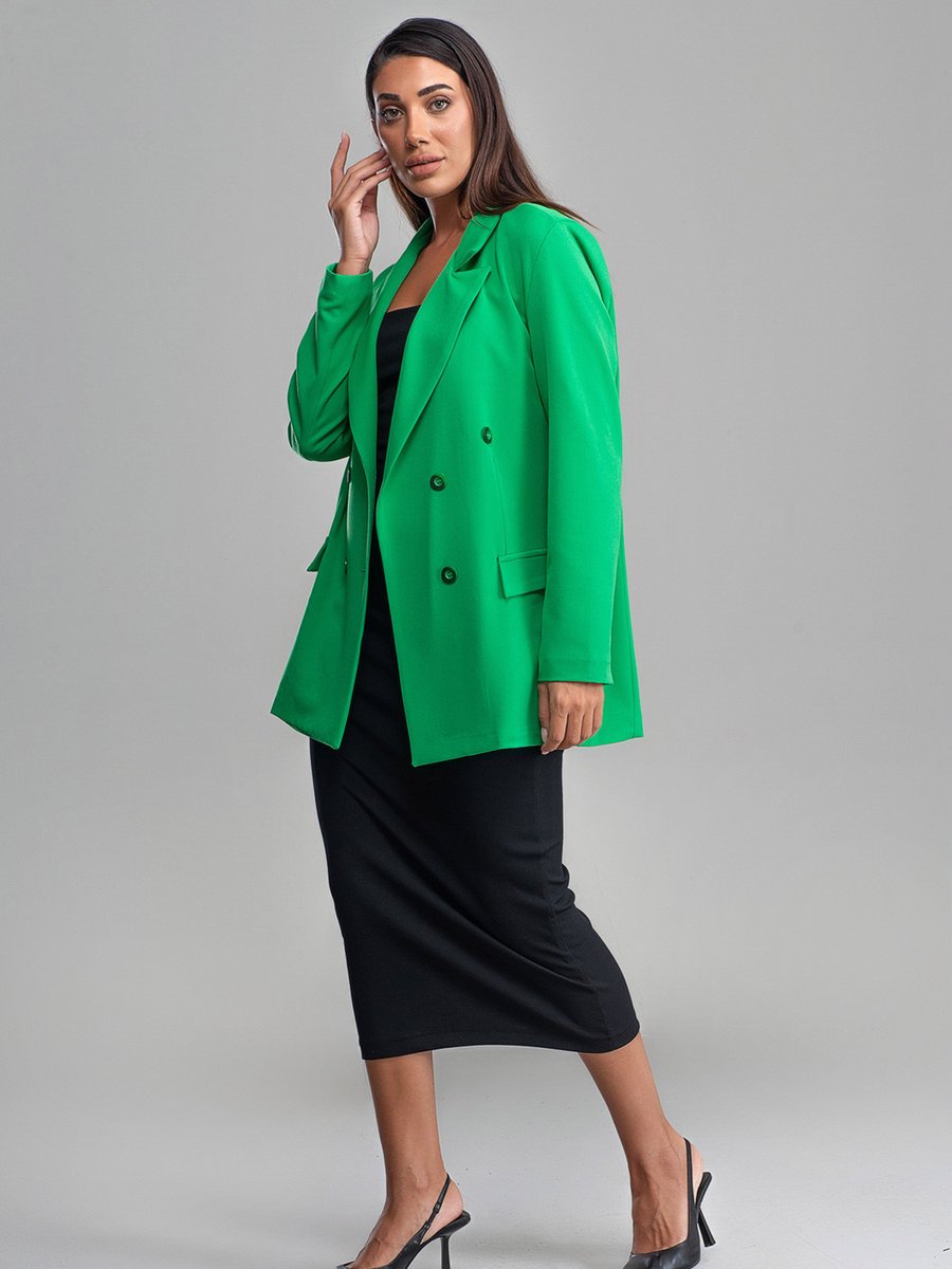 Sahra Afra Yeşil Blazer Ceket