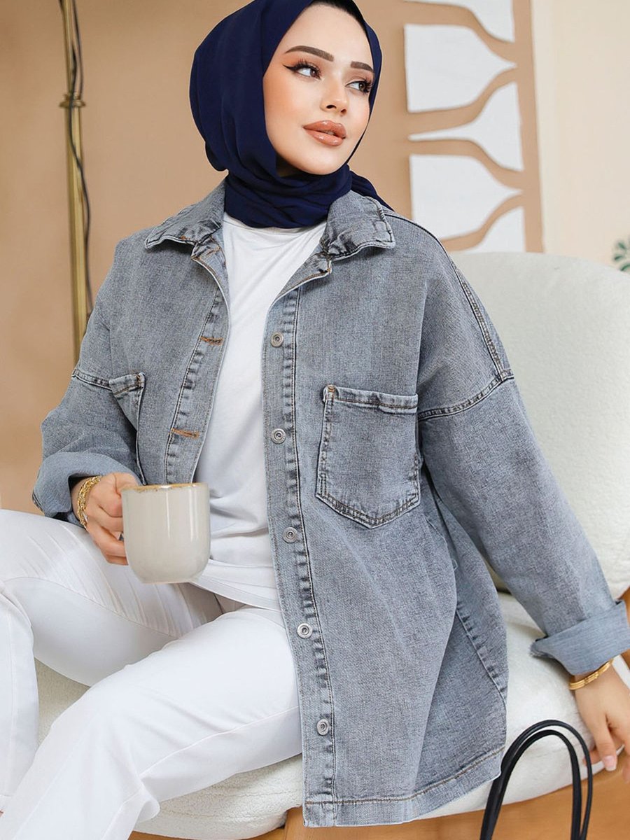 Neva Style Antrasit Kot Ceket