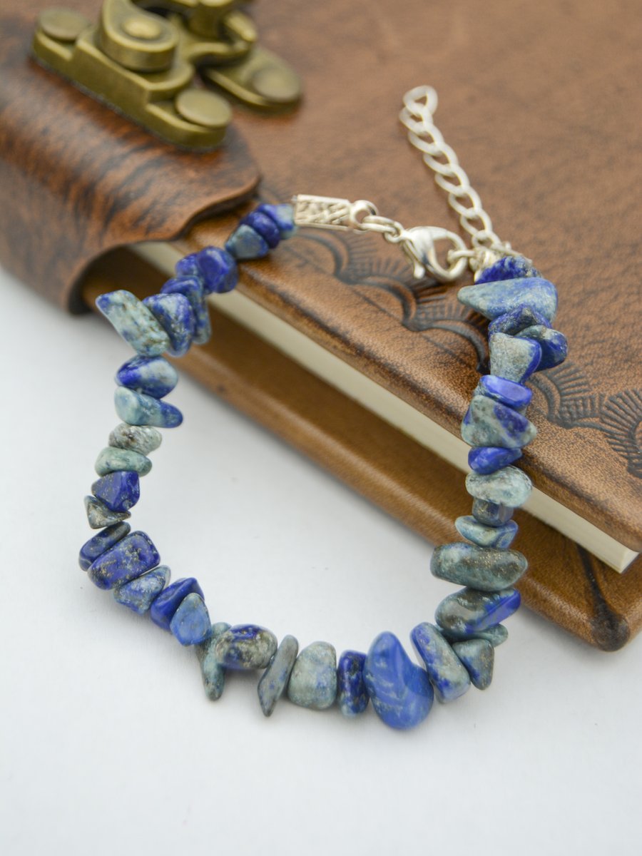 Stoneage Çok Renkli Lapis Lazuli Bileklik
